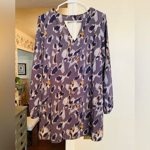 LEITH ABSTRACT LEOPARD PRINT DRESS Size M •NWOT•
